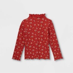 Art Class - Mock Neck Floral Long Sleeve